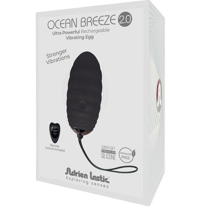 Comprar Adrien Lastic Ocean Breeze 2.0 Huevo Vibrador Negro – Juguete Recargable Con Control Remoto Innovador-Noxtic
