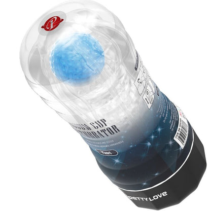 Masturbatore PRETTY LOVE Planet Blue – Design ergonomico per un'esperienza unica