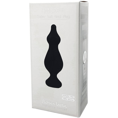 ADRIEN LASTIC Amuse Plug Anale in Silicone Nero Taglia L – Design Ergonomico per un Piacere Sicuro