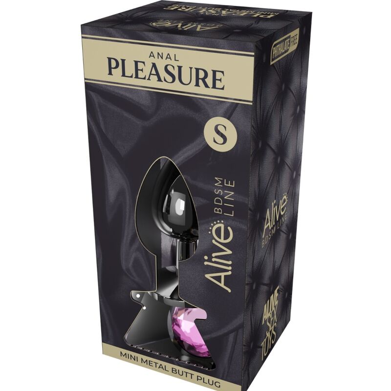 Comprar ALIVE Mini Plug Anal Metal Rosa Talla S – Diseño Elegante Para Placer Confiado-Noxtic