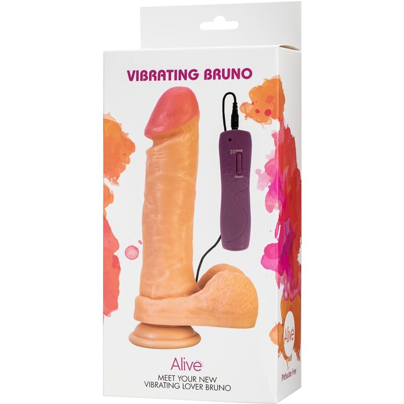 ALIVE Bruno Vibrador Realista 22 cm – Diseño Ergonómico Para Placer Óptimo