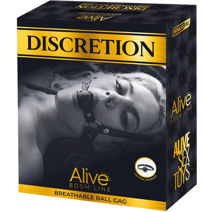 ALIVE - DISCRETION BREATHABLE BLACK GAG