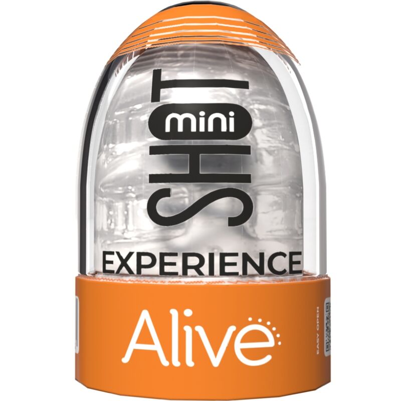 Alive Shot Experience Mini Masturbatore Trasparente – Giocattolo per l'autoesplorazione con design innovativo