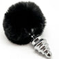 Comprar ALIVE Anal Pleasure Plug Espiral Metal Pompon Negro Talla M – Diseño Elegante Para Placer Sensorial Seguro-Noxtic