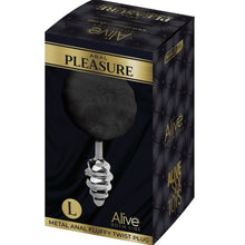 Comprar ALIVE Plug Anal Espiral Con Pompon Negro Talla L – Diseño Ergonómico Para Una Experiencia Elegante-Noxtic