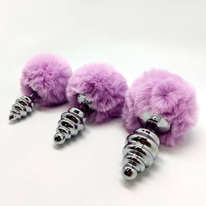 Comprar ALIVE Anal Pleasure Plug Espiral Violeta – Diseño Atractivo Con Pompon Para Placer Sensorial-Noxtic