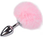Comprar ALIVE Plug Anal Liso Metal Con Pompon Rosa Talla L – Diseño Elegante Para Placer Íntimo Seguro-Noxtic