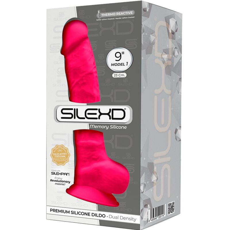 SILEXD Modello 1 Premium Fucsia Silicone – Design realistico per un piacere sensazionale