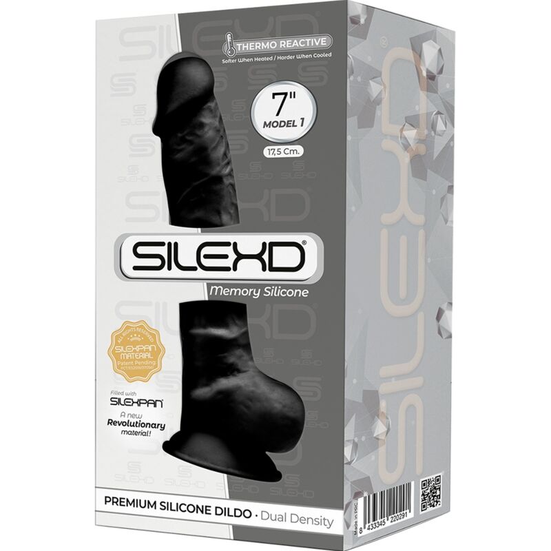 Comprar SILEXD Modelo 1 Silicona Premium Negra – Juguete Erótico Con Diseño Realista Para Placer Intenso-Noxtic