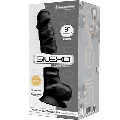 SILEXD Modelo 1 Silicona Premium Negra – Diseño Realista Para Placer Íntimo Confortable
