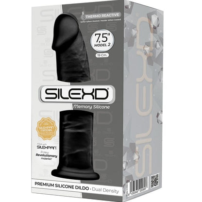 SILEXD Modelo 2 Silicona Premium Negra – Diseño Realista Para Placer Intenso