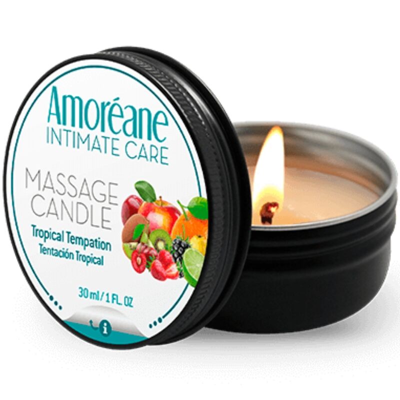 Comprar AMOREANE Vela De Masaje Tentación Tropical 30 ML – Aceite Sedoso Para Momentos Especiales-Noxtic