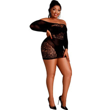 Comprar MOONLIGHT Modelo 7 Vestido Manga Larga Negro Talla Única – Tejido Translúcido Para Elegancia y Confort-Noxtic