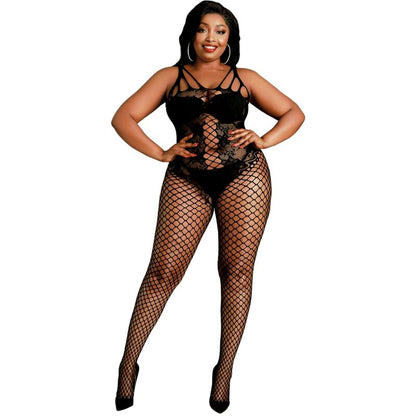 MOONLIGHT Modelo 4 Bodystocking Negro Talla Única – Diseño Elegante Para Mayor Comodidad y Confianza