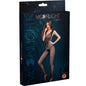 Comprar MOONLIGHT Modelo 1 Bodystocking Negro Talla Única – Lencería Transparente Con Diseño Sofisticado-Noxtic