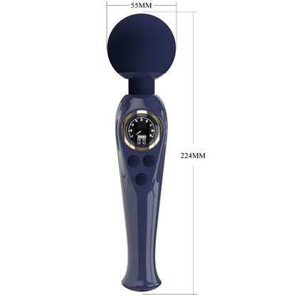 Comprar Pretty Love Skyler Vibrador Wand Azul – Diseño Ergonómico Con 10 Modos De Vibración-Noxtic