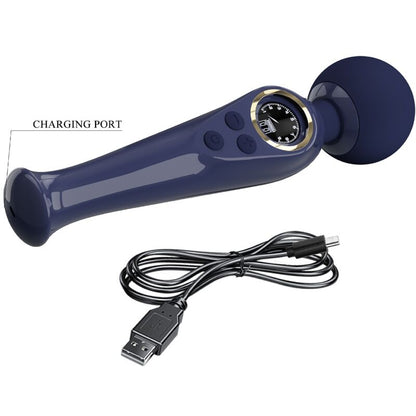 Comprar Pretty Love Skyler Vibrador Wand Azul – Diseño Ergonómico Con 10 Modos De Vibración-Noxtic