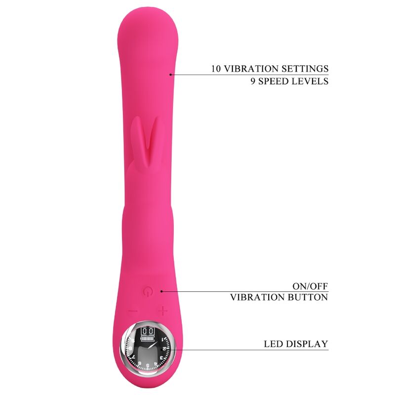 Pretty Love Lamar Vibrador Rabbit Rosa – Diseño Curvado Ideal Para Estimulación Personal