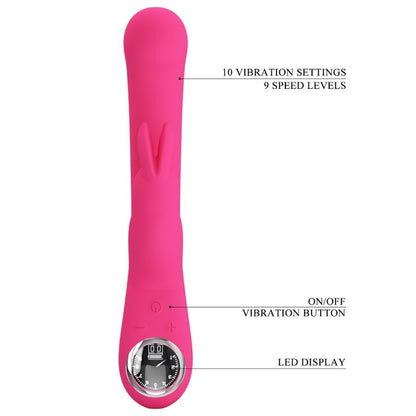 Pretty Love Lamar Vibrador Rabbit Rosa – Diseño Curvado Ideal Para Estimulación Personal