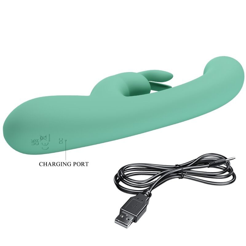 Comprar Pretty Love Lamar Vibrador Rabbit Verde – Diseño Ergonómico Para Placer Personalizado-Noxtic
