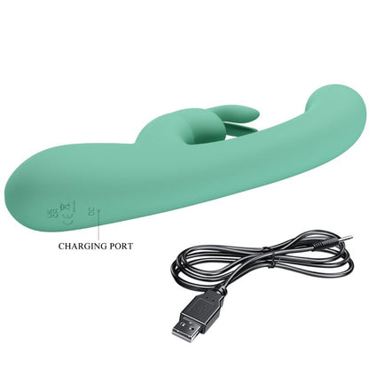 Comprar Pretty Love Lamar Vibrador Rabbit Verde – Diseño Ergonómico Para Placer Personalizado-Noxtic
