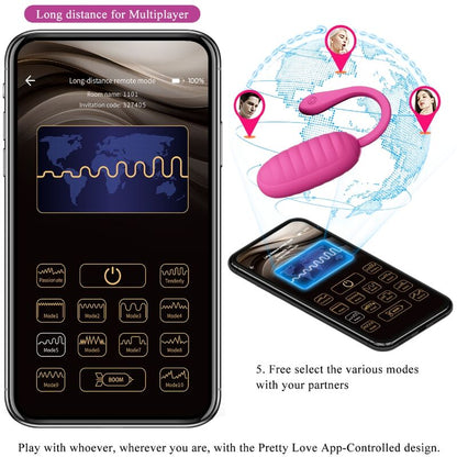 Comprar PRETTY LOVE Catalina Huevo Vibrador Recargable Rosa – Diseño Elegante Con Funcionamiento Silencioso-Noxtic