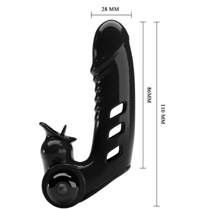 PRETTY LOVE Corbin Funda Dedo Vibrador Negro – Estimulación Con Diseño Innovador Para Placer Personal