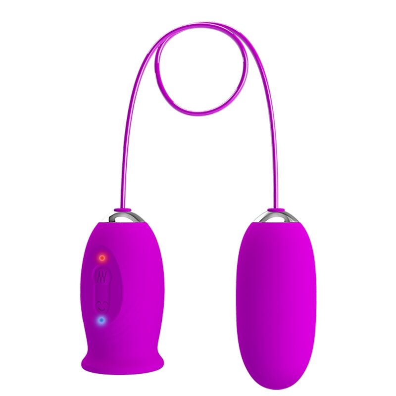PRETTY LOVE - DAISY DUAL VIBRATING EGG RECHARGEABLE PURPLE