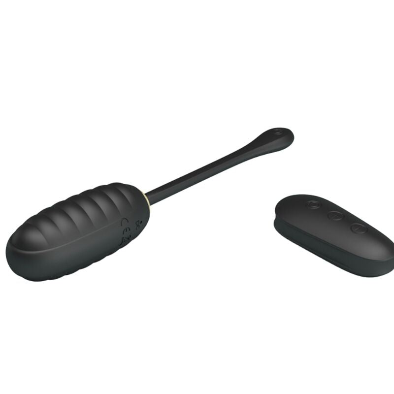 Pretty Love Doreen Uovo Vibrante Ricaricabile Nero - Design Elegante con Telecomando per la Libertà Sensoriale