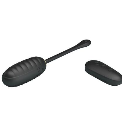 Pretty Love Doreen Uovo Vibrante Ricaricabile Nero - Design Elegante con Telecomando per la Libertà Sensoriale