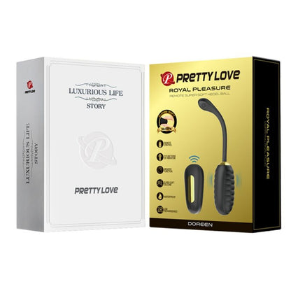 Comprar Pretty Love Doreen Huevo Vibrador Recargable Negro – Diseño Elegante Con Control Remoto Para Libertad Sensorial-Noxtic