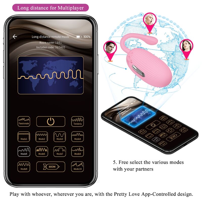 Comprar Pretty Love Doreen Huevo Vibrador Recargable Rosa – Diseño Ergonómico Para Placer Personalizado-Noxtic