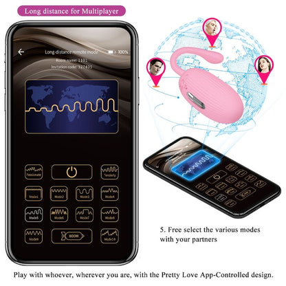 Comprar Pretty Love Doreen Huevo Vibrador Recargable Rosa – Diseño Ergonómico Para Placer Personalizado-Noxtic