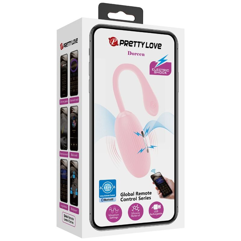 Pretty Love Doreen Uovo Vibrante Ricaricabile Rosa – Design Ergonomico per un Piacere Personalizzato