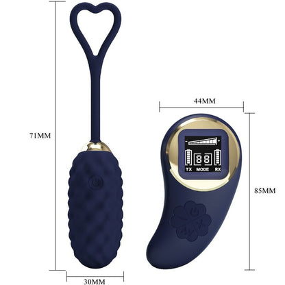 Comprar PRETTY LOVE Huevo Vibrador Control Remoto Azul – Silicona Médica Hipoalergénica Para Placer Seguro-Noxtic