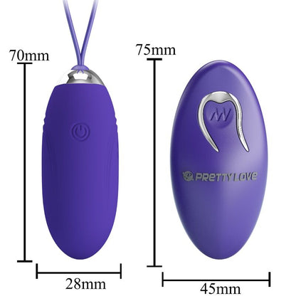 Comprar Pretty Love Jenny Huevo Vibrador Violeta – Vibrador Recargable Con 12 Ajustes De Vibración-Noxtic