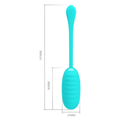 Comprar PRETTY LOVE Kirk Huevo Vibrador Recargable Verde Claro – Diseño Compacto Para Placer Discreto-Noxtic