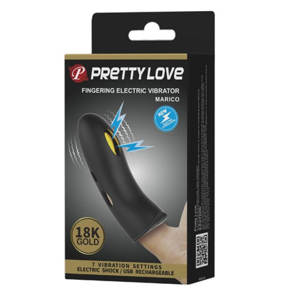PRETTY LOVE Marico Black Elettrostimolatore per Dita – Stimolatore con Sette Modalità di Stimolazione Sensoriale