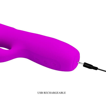 Comprar PRETTY LOVE Melanie Vibrador Conejo Recargable Morado – Estimulador Dual Con Diseño Ergonómico-Noxtic