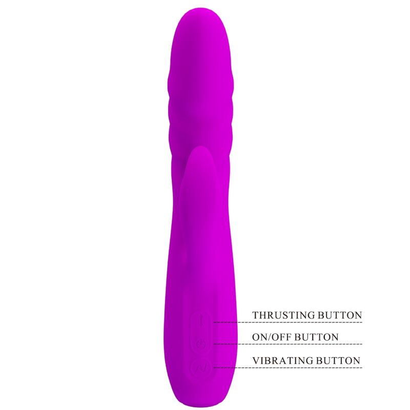 Comprar PRETTY LOVE Melanie Vibrador Conejo Recargable Morado – Estimulador Dual Con Diseño Ergonómico-Noxtic