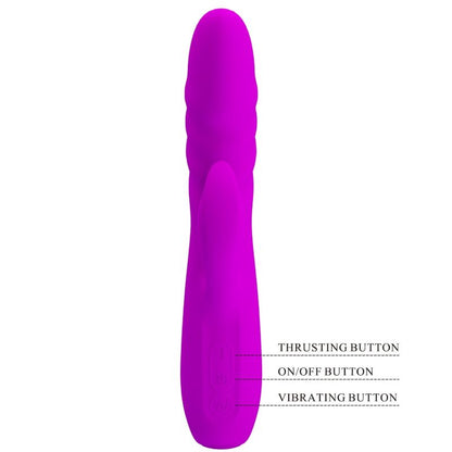 Comprar PRETTY LOVE Melanie Vibrador Conejo Recargable Morado – Estimulador Dual Con Diseño Ergonómico-Noxtic