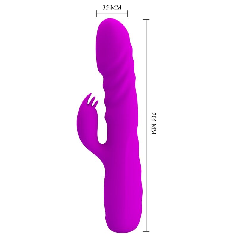 Comprar PRETTY LOVE Melanie Vibrador Conejo Recargable Morado – Estimulador Dual Con Diseño Ergonómico-Noxtic