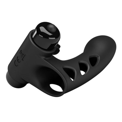 PRETTY LOVE Orlando Black Vibrating Finger Sleeve – Stimolazione precisa con design ergonomico