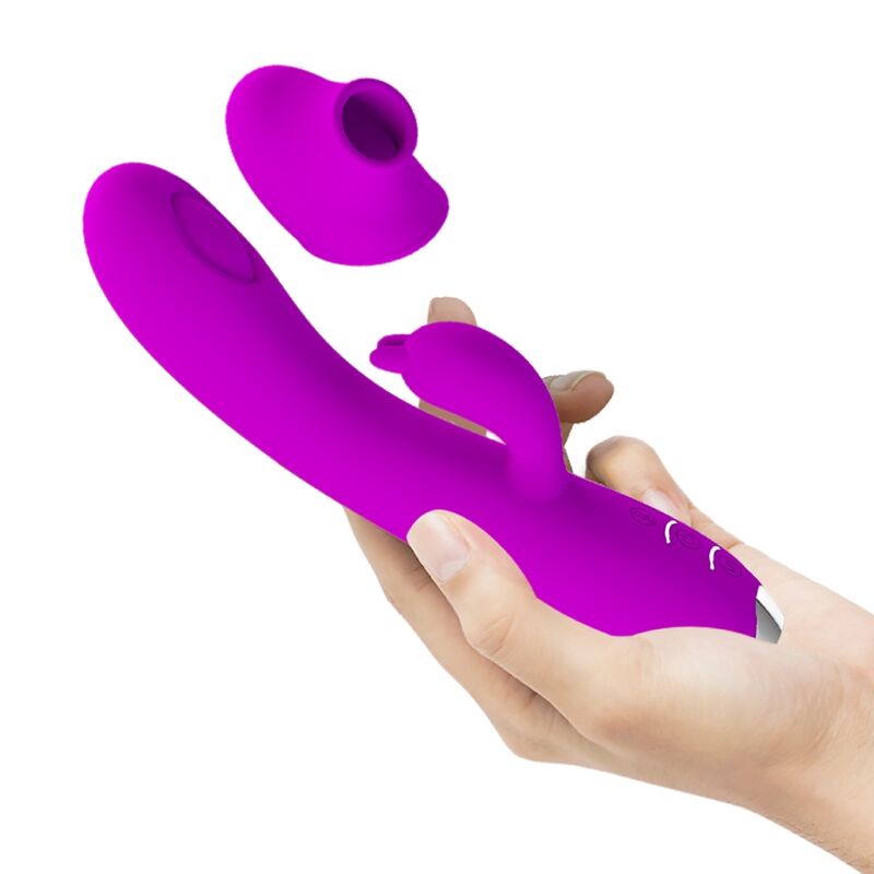 Comprar Pretty Love Regina Vibrador Succionador Recargable Morado – Diseño Ergonómico Para Placer Personalizado-Noxtic