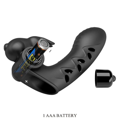 Pretty Love Vance Funda Dedo Vibrador Conejo Negro – Silicona Médica Para Placer Confiable