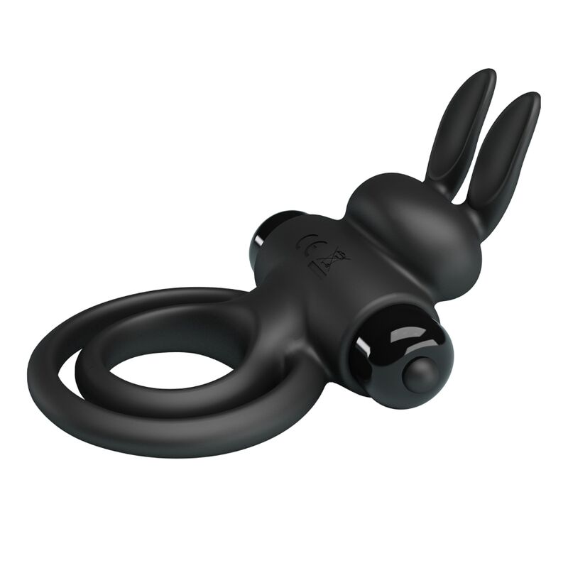 Pretty Love Anillo Vibrador Conejo Negro – Diseño Elegante Para Placer Sensual