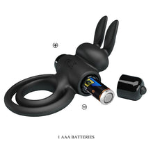 Comprar Pretty Love Anillo Vibrador Conejo Negro – Diseño Elegante Para Placer Sensual-Noxtic