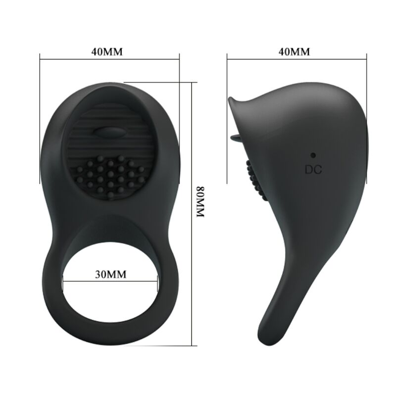 Comprar Pretty Love Anillo Vibrador Negro – Estimulador Con Diseño Innovador Para Placer Intenso-Noxtic