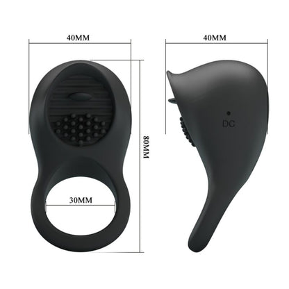Comprar Pretty Love Anillo Vibrador Negro – Estimulador Con Diseño Innovador Para Placer Intenso-Noxtic