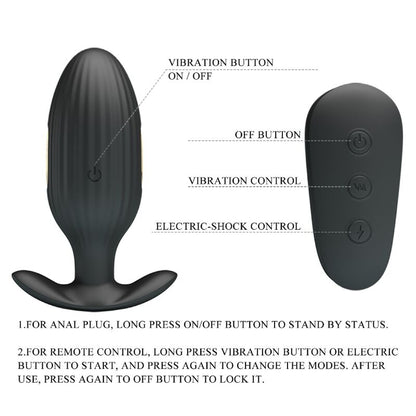 Pretty Love Kelly Plug Anal – Vibrador Recargable Con Diseño Ergonómico